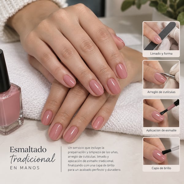 Esmaltado tradicional Manos